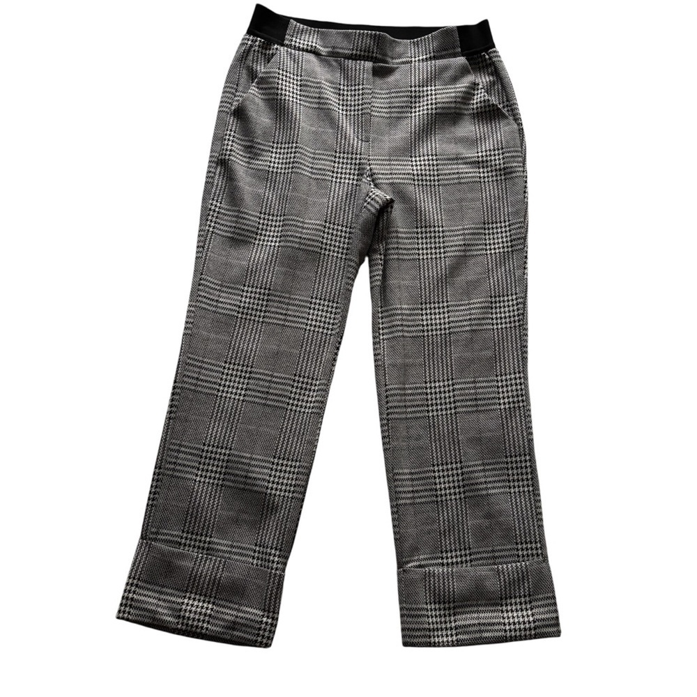 Laundry By Shelli Segal Black and White Textured Pants
